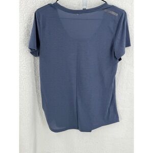 Under Armour Blue Short‎ Sleeve Crew Neck Striped Pattern Casual T Shirt
